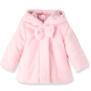Little Me pink faux fur jacket